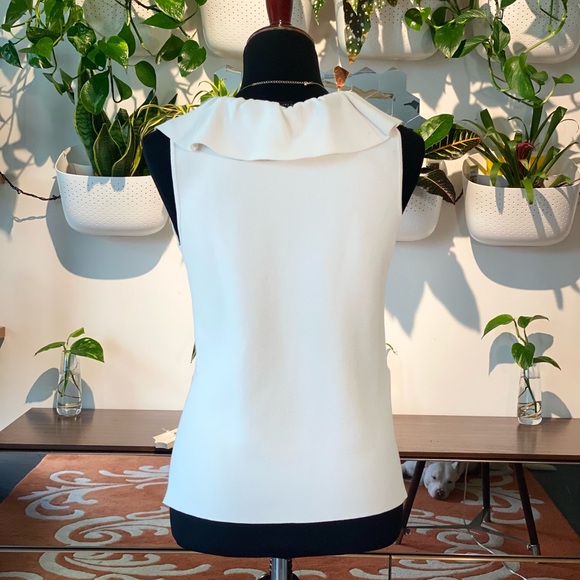 Ruffle V-Neck Shell - Picture 3 of 4